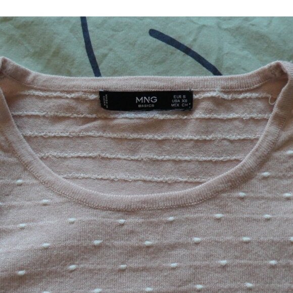 Pink sweater with white polka dots, Mango MNG, size XS - Picture 3 of 8